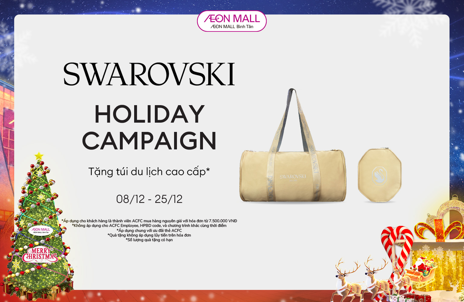 SWAROVSKI | HOLIDAY CAMPAIGN – TẶNG TÚI DU LỊCH CAO CẤP