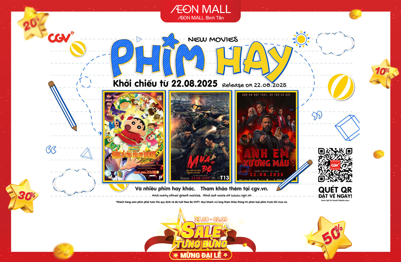 CGV - Phim Hay Tuần Mới Khởi Chiếu từ 22.08.2025