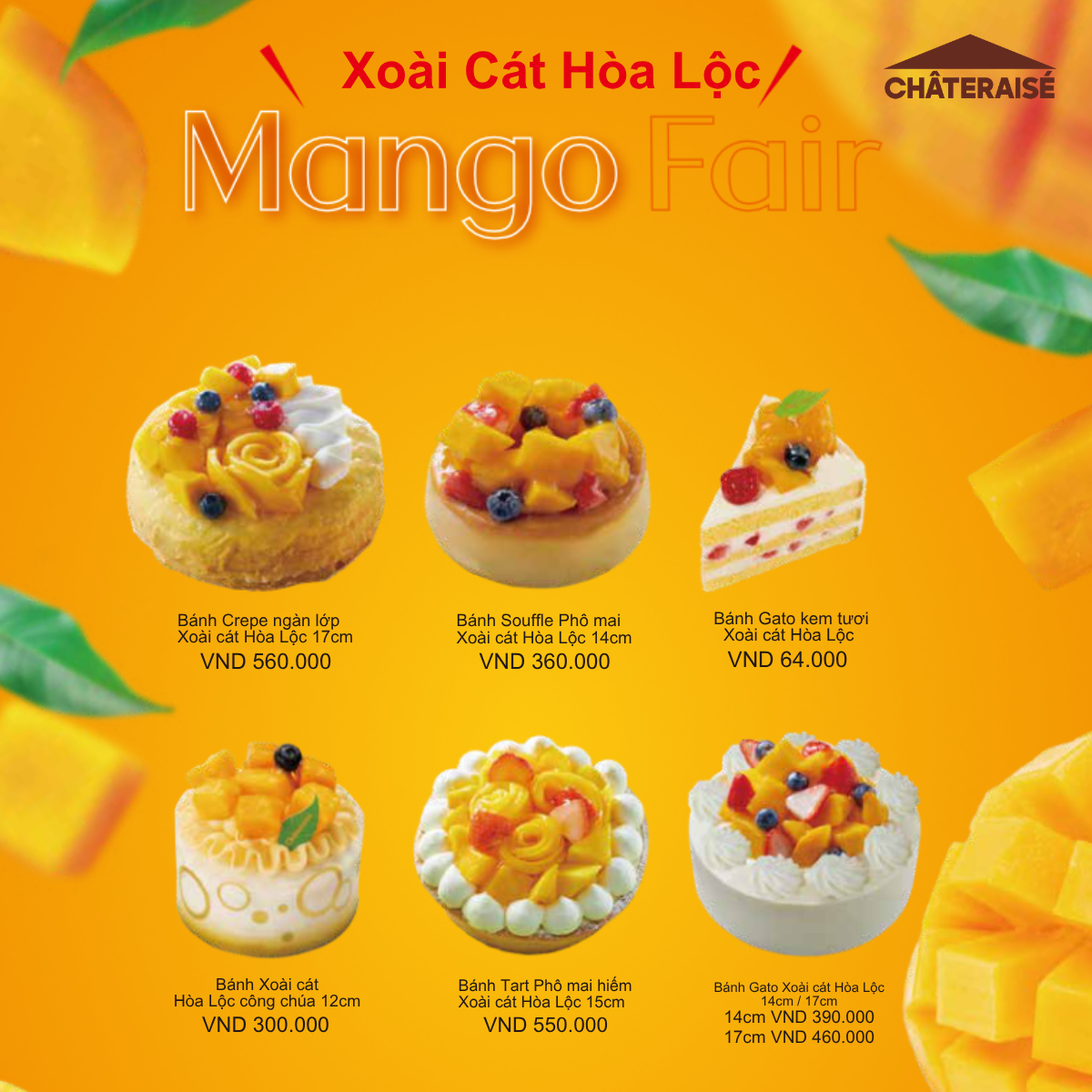 Chào đón mùa Xoài tại Châteraisé