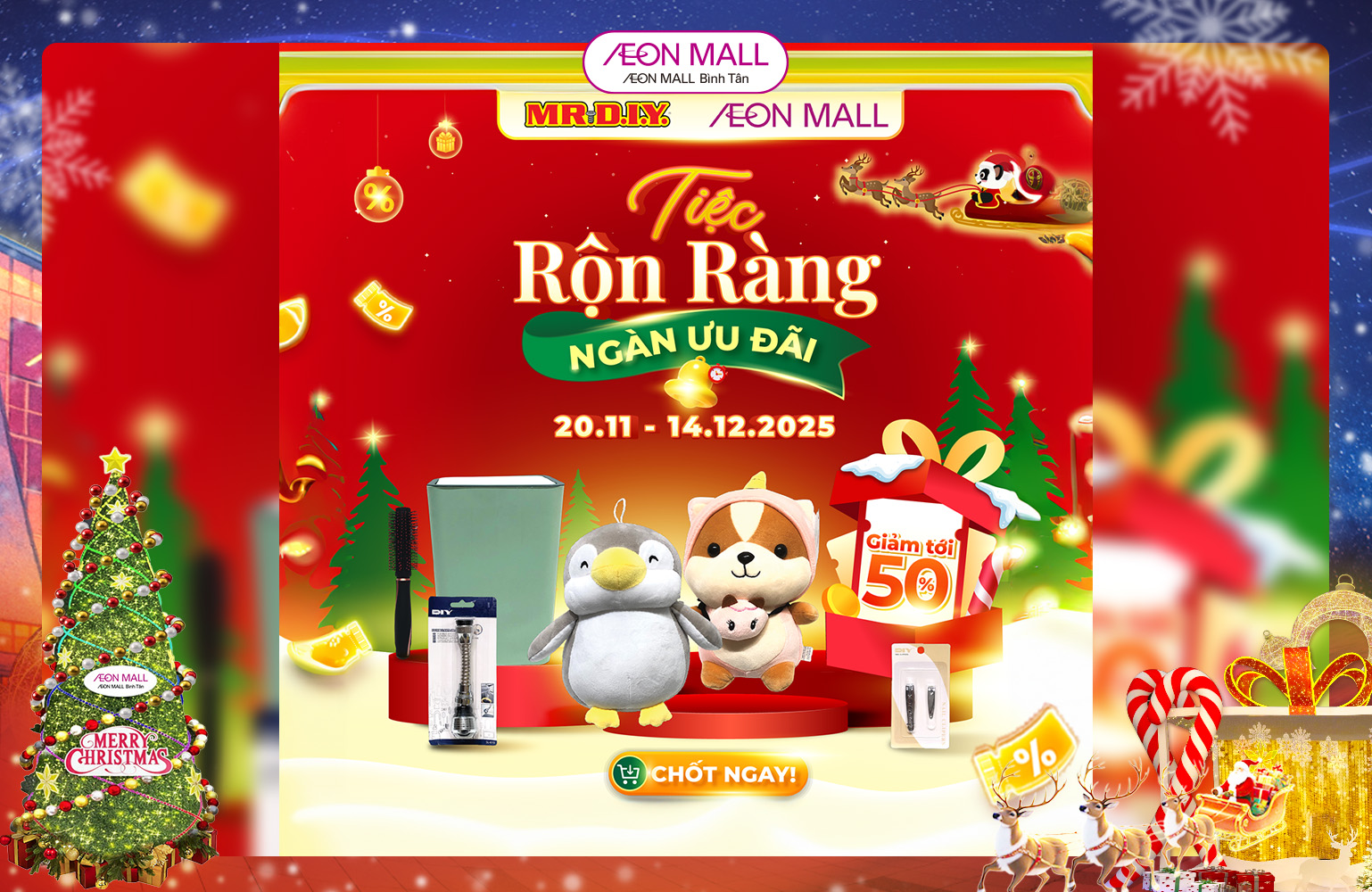 MR.DIY MỞ TIỆC RỘN RÀNG, NGÀN ƯU ĐÃI CUỐI NĂM CỰC ĐỈNH