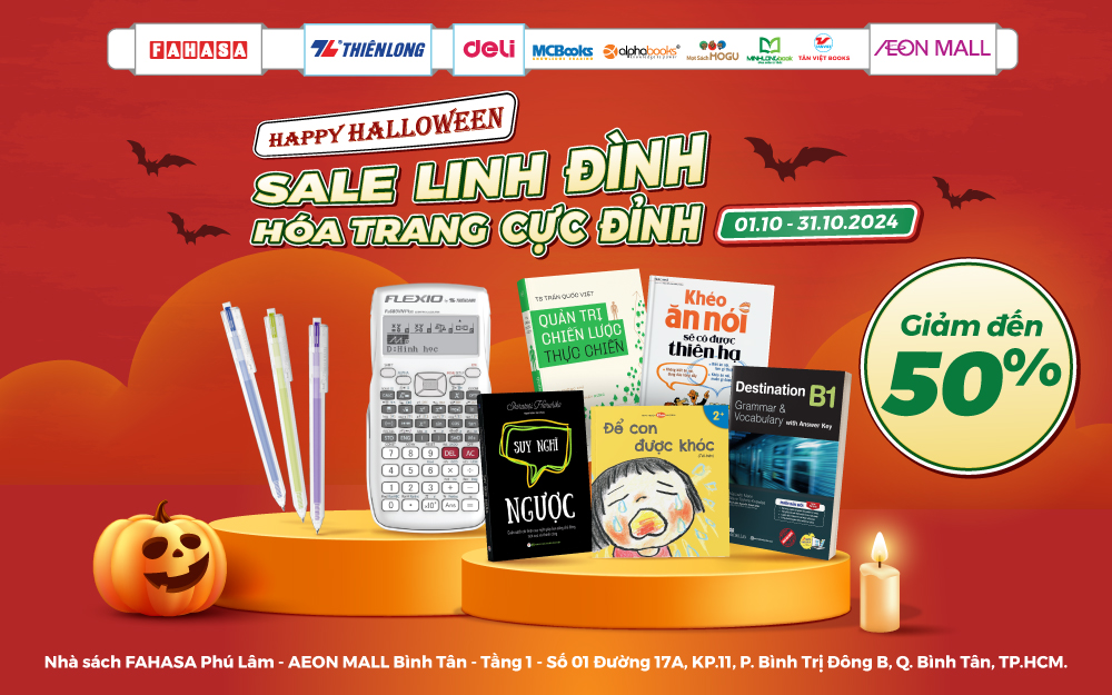 [FAHASA] HAPPY HALLOWEEN - SALE LINH ĐÌNH - HÓA TRANG CỰC ĐỈNH