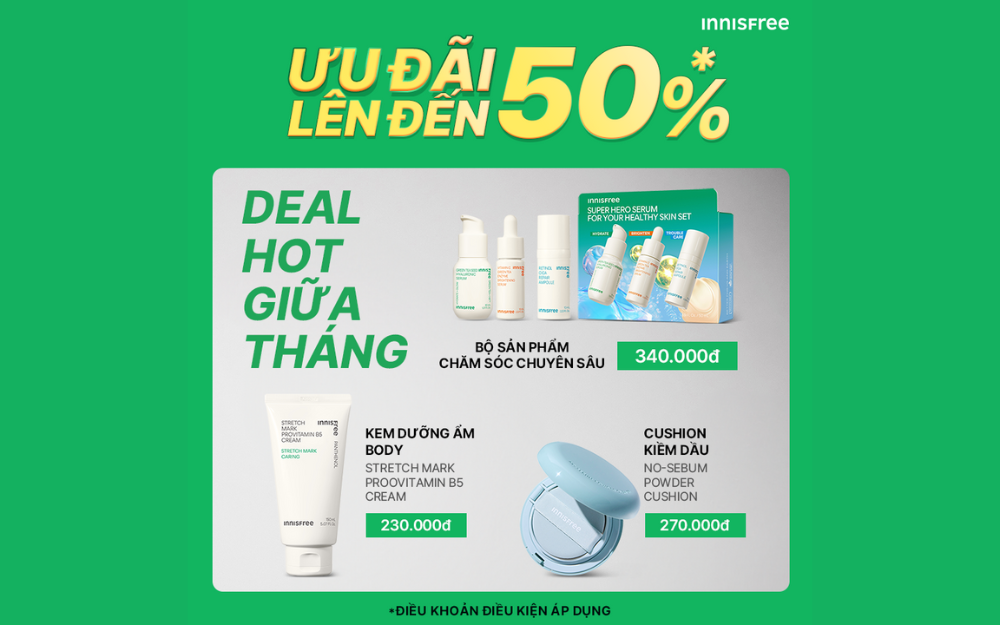 GIỮA THÁNG SĂN DEAL - CỰC NHIỀU ƯU ĐÃI LÊN ĐẾN 50%