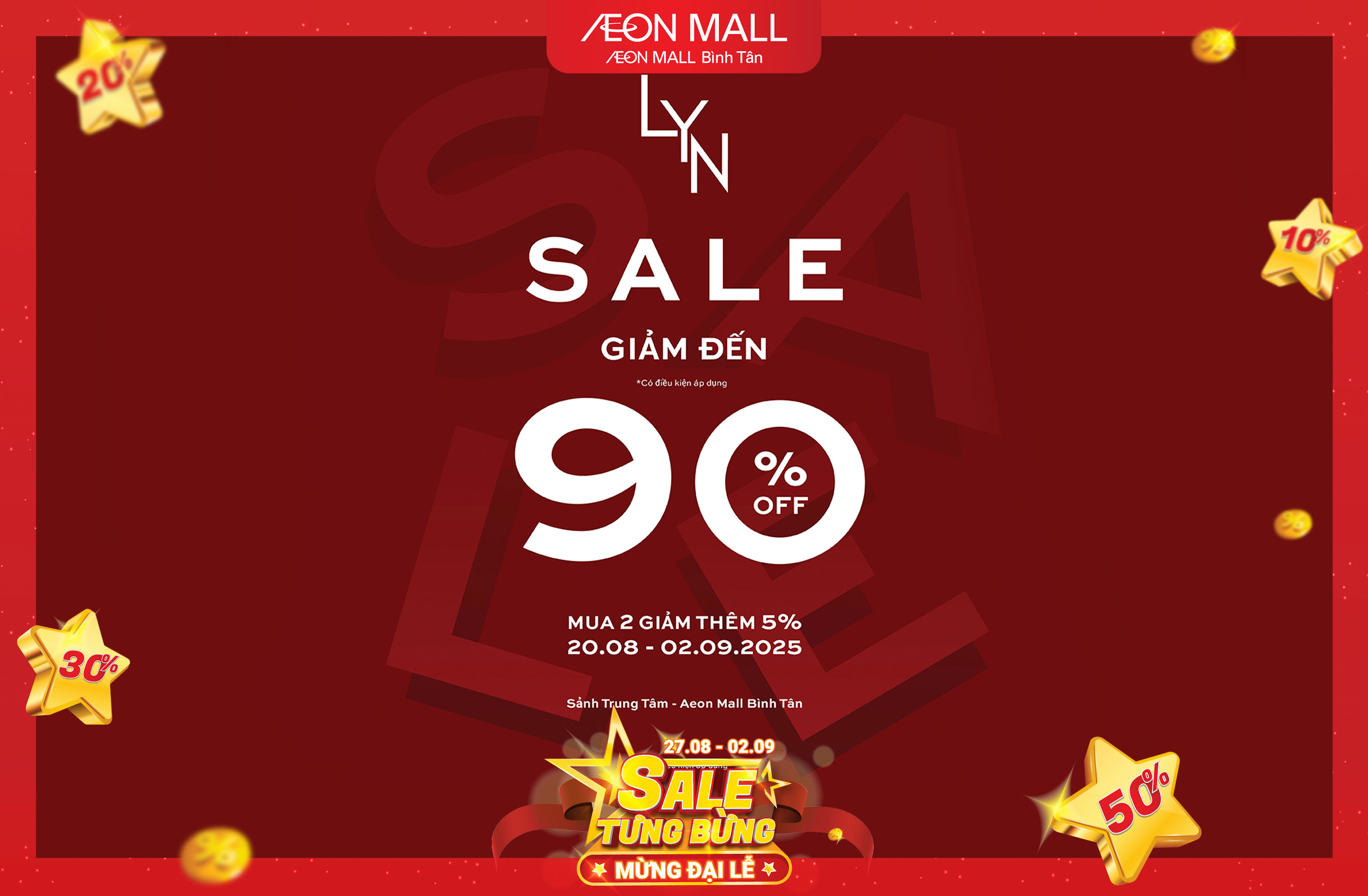 LYN – SIÊU SALE GIẢM ĐẾN 90%