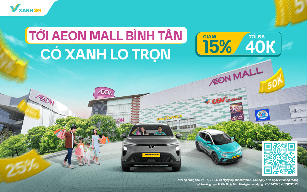 TỚI AEON MALL CÓ XANH LO TRỌN