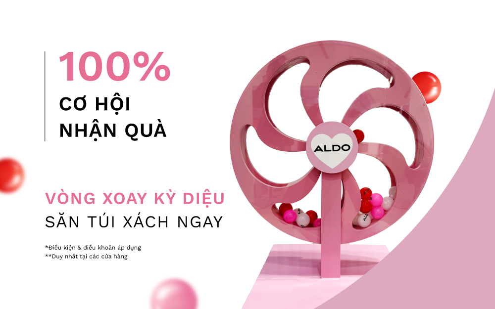 ALDO |  XOAY LÀ TRÚNG QUÀ ĐẾN NGAY ALDO