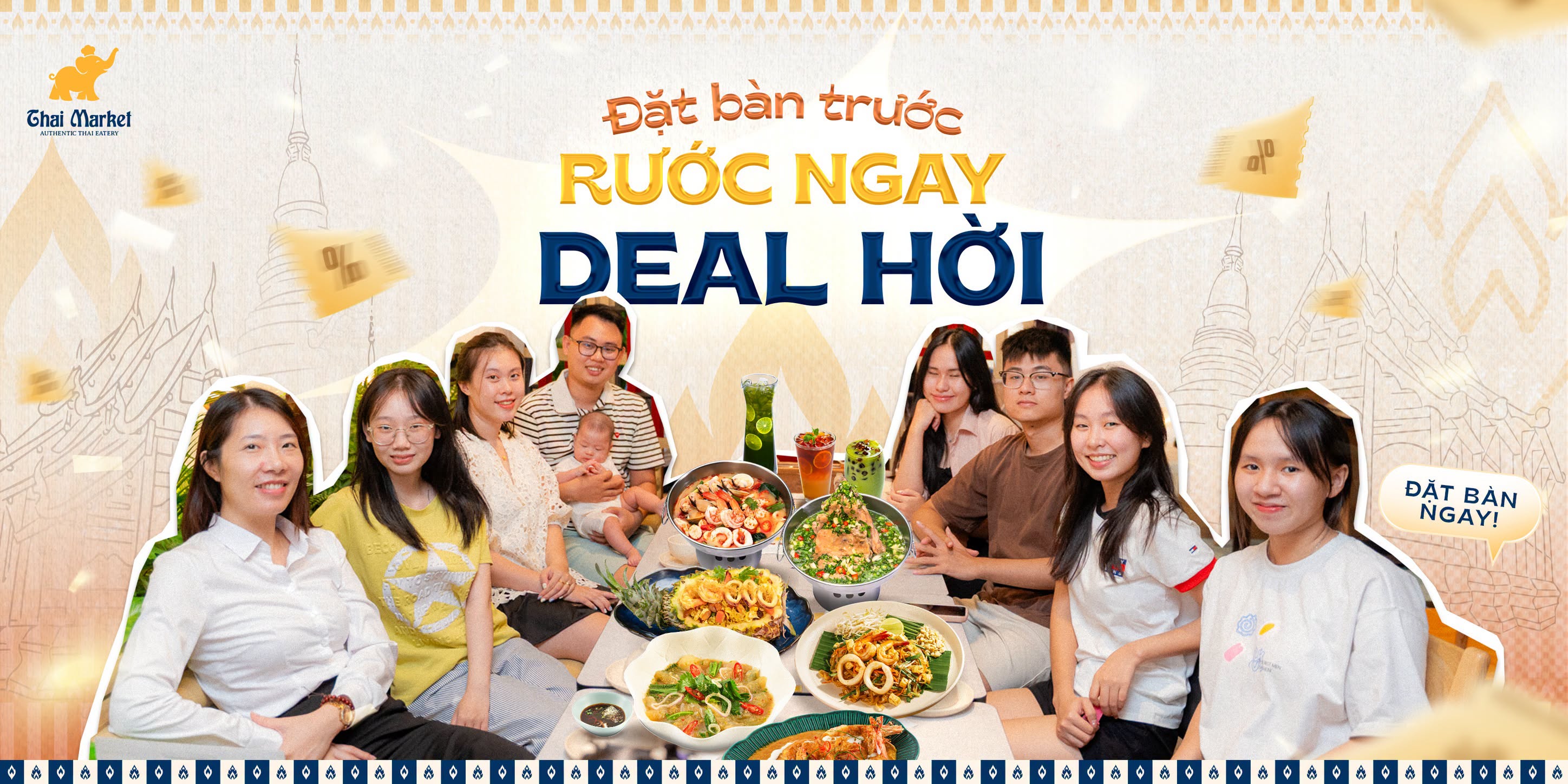 MỜI TIỆC MÓN THÁI - ƯU ĐÃI RỘN RÀNG