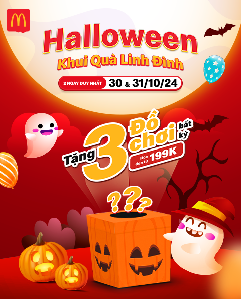 Ú OÀ, CÁC McFANS ĐÃ SẴN SÀNG QUẬY BUNG NÓC ĐẠI TIỆC HALLOWEEN TẠI McDONALD'S CHƯA