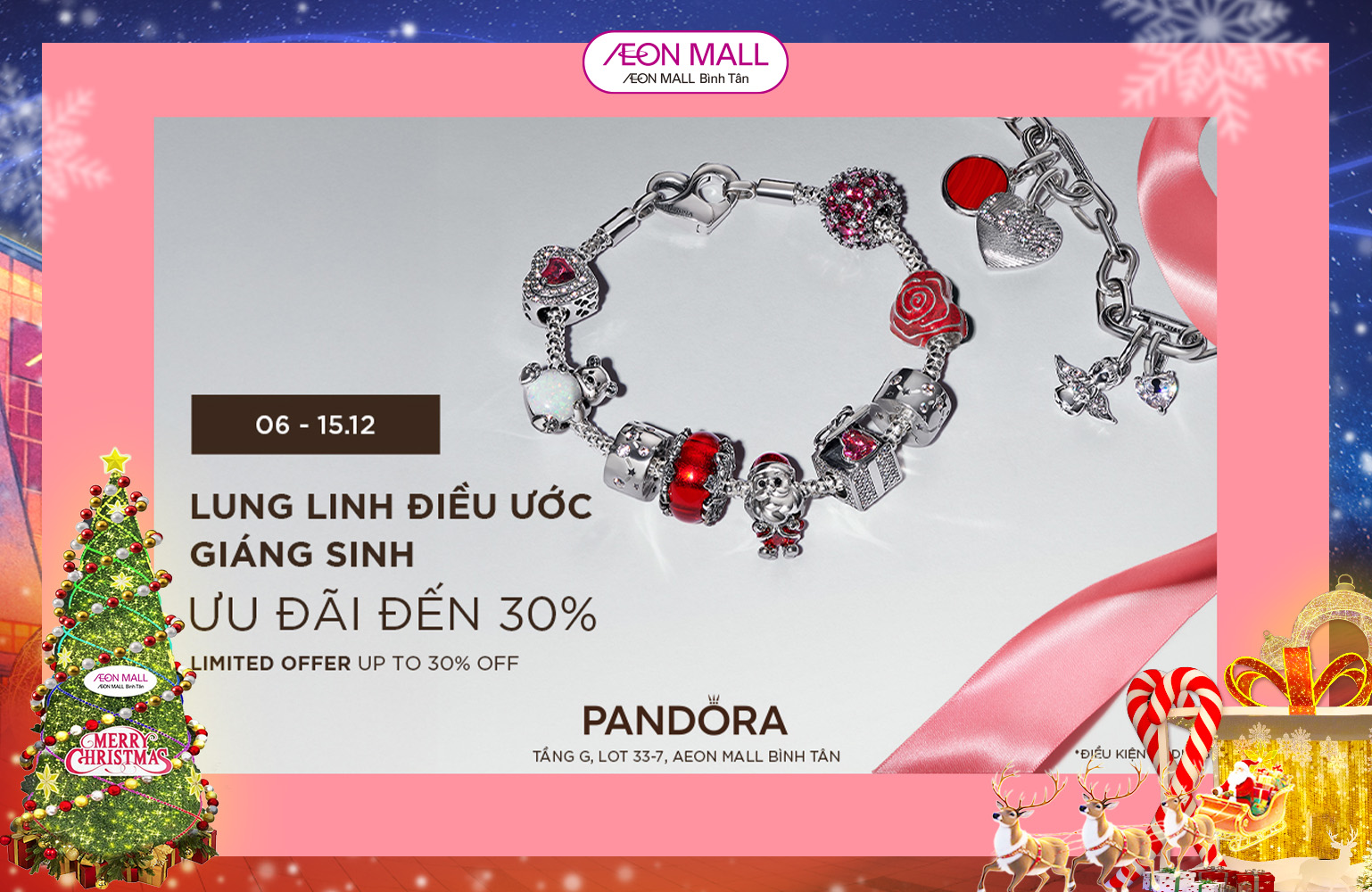 Đừng chỉ ngắm qua màn hình, hãy đến Pandora Aeon Bình Tân để chạm vào sự lấp lánh!