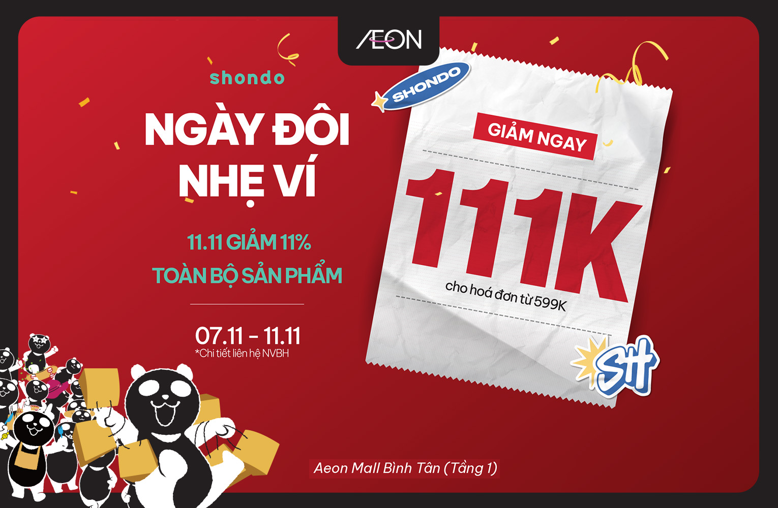 NGÀY ĐÔI NHẸ VÍ VỚI ƯU ĐÃI 11%