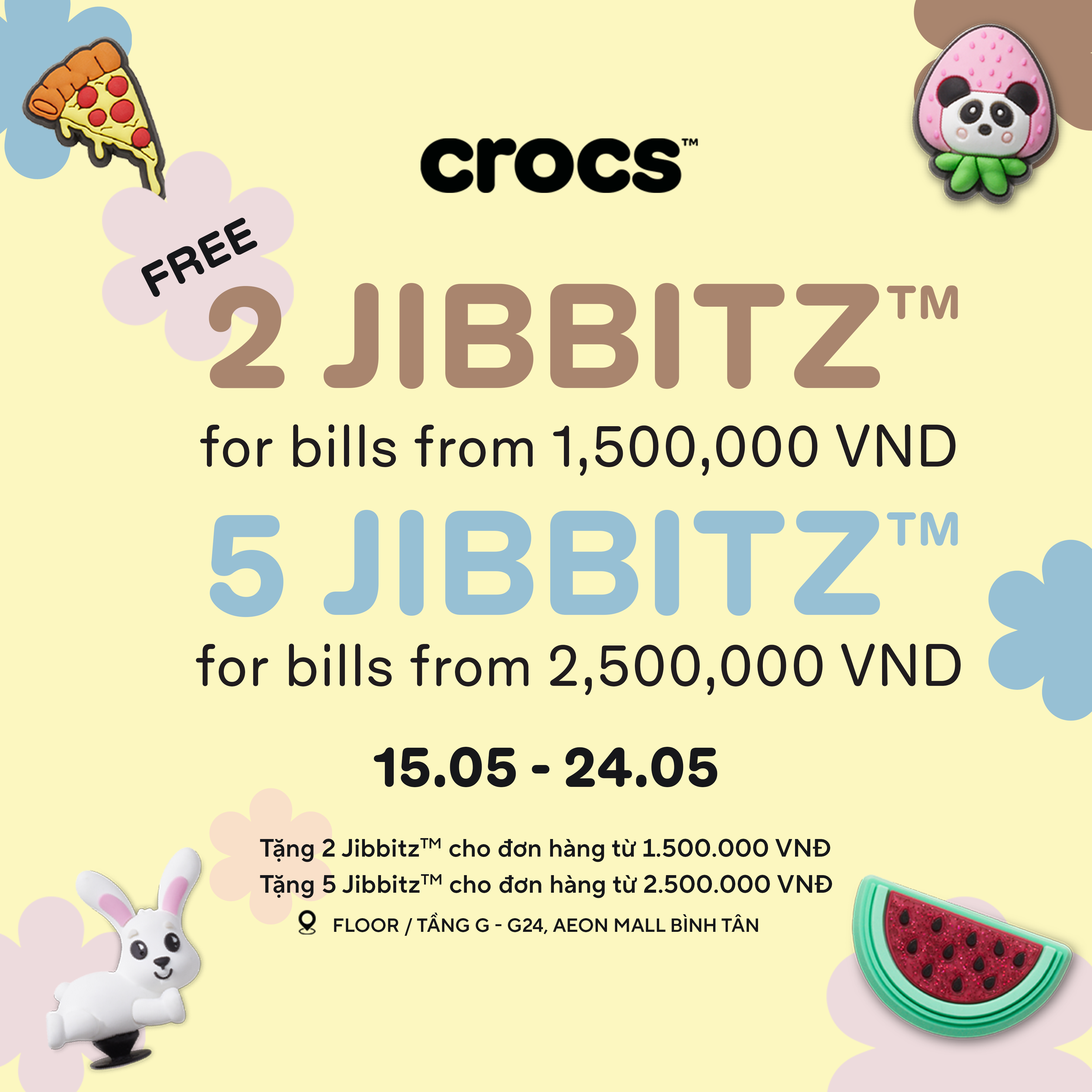 SẮM CROCS XINH, RINH JIBBITZ Vuýp nhất hè