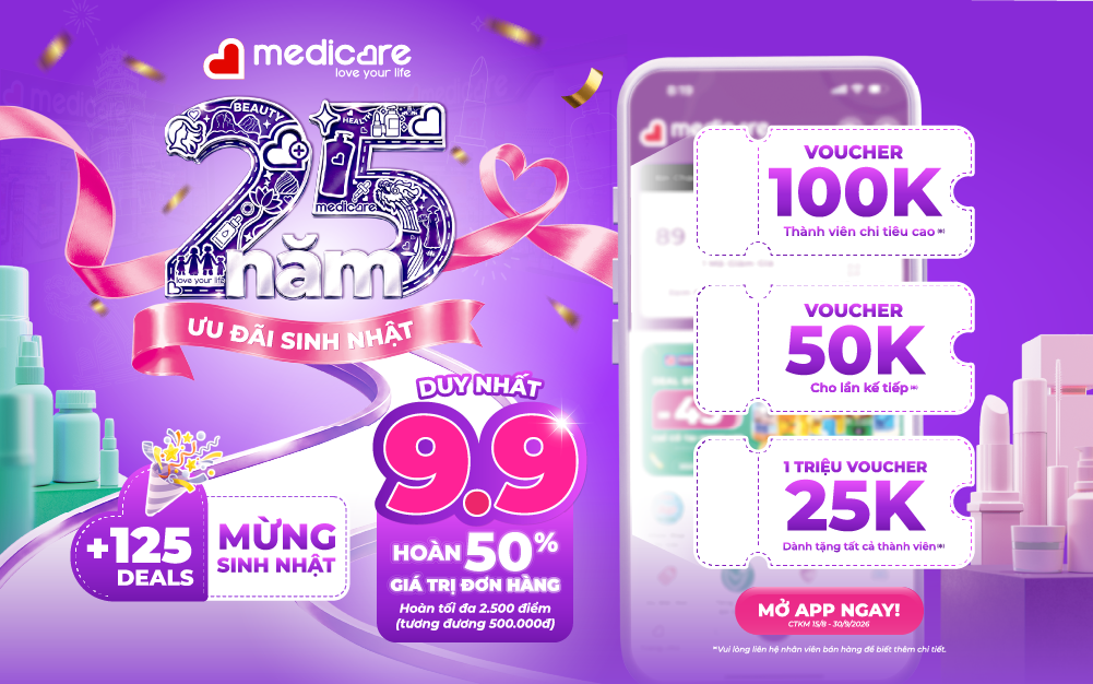 25 NĂM - ƯU ĐÃI SINH NHẬT MEDiCARE