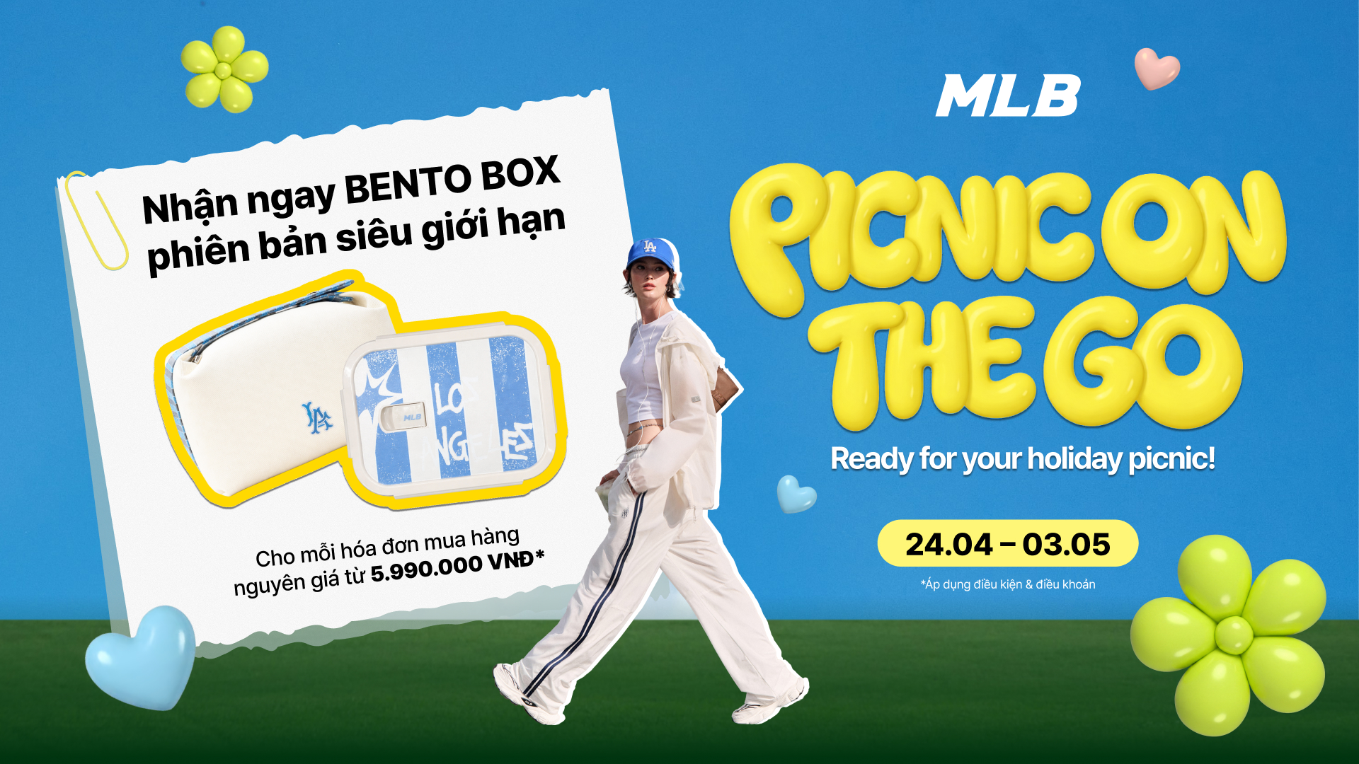 PICNIC ON THE GO WITH MLB BENTO BOX