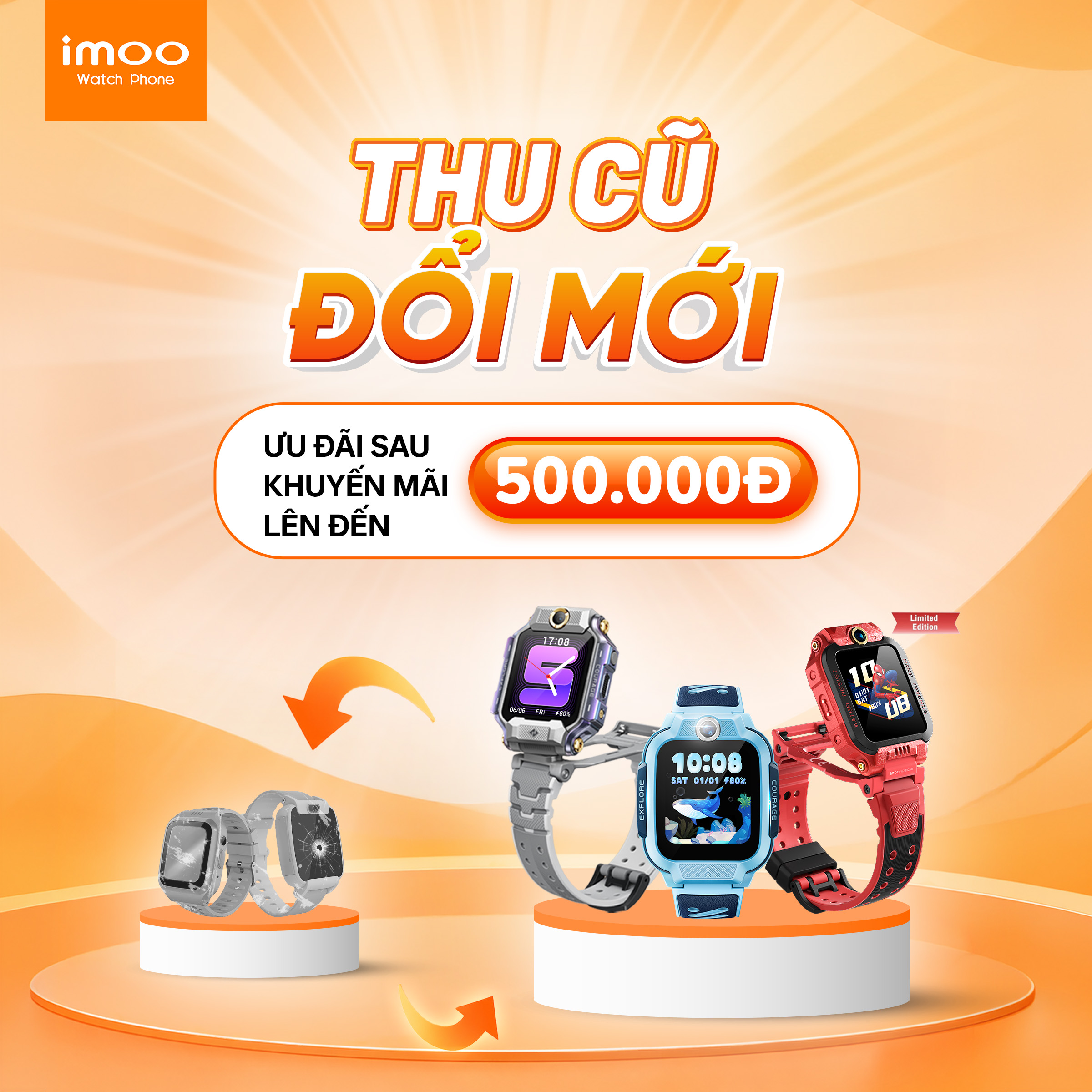 THU CŨ ĐỔI MỚI – NÂNG CẤP ĐỒNG HỒ imoo CHO BÉ