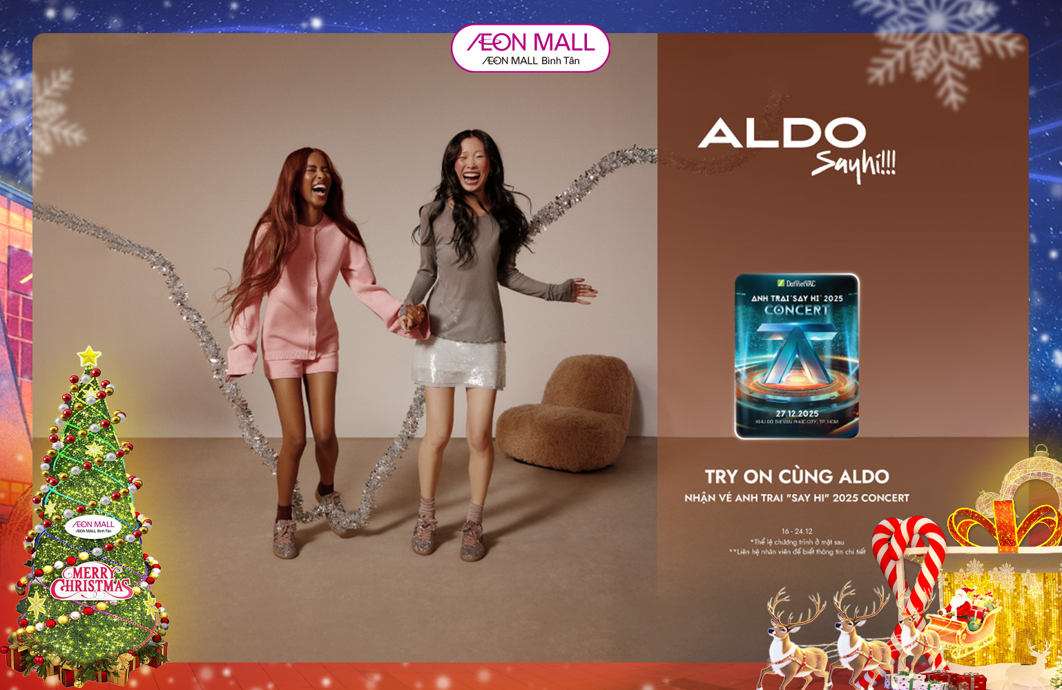 ALDO SAY HI - TRY ON NGAY ĐỂ NHẬN VÉ THAM GIA CONCERT!