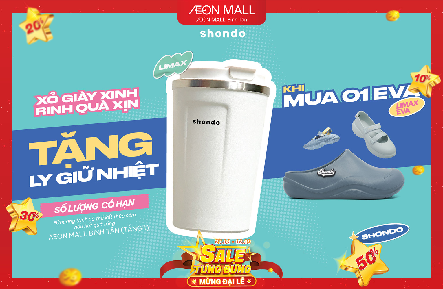 XỎ GIÀY XINH, RINH BÌNH NƯỚC XỊN