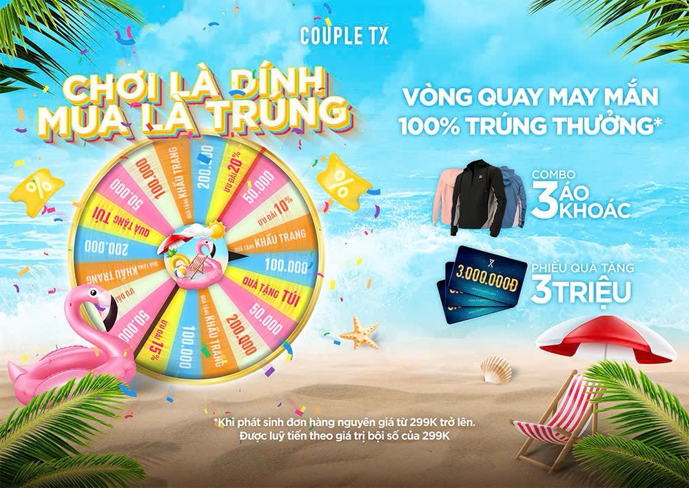 Với mỗi HOÁ ĐƠN TỪ 299K - bạn sẽ có 1 lượt quay nhận quà liền tay!