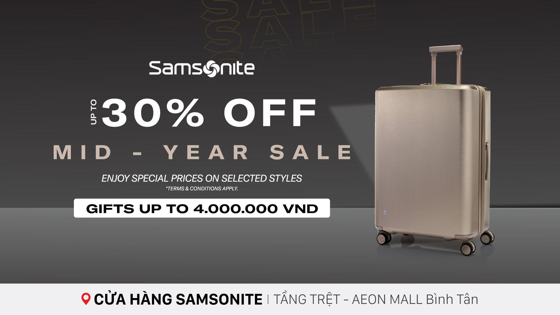 Mid Year Sale - Tận hưởng Ưu đãi giữa năm đến 30% tại 𝐒𝐚𝐦𝐬𝐨𝐧𝐢𝐭𝐞