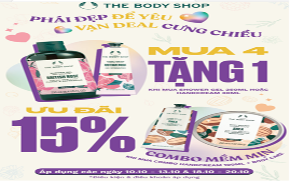 THE BODY SHOP | MỪNG NGÀY PHỤ NỮ VIỆT NAM - VẠN DEAL XỊN NGÀN QUÀ XINH