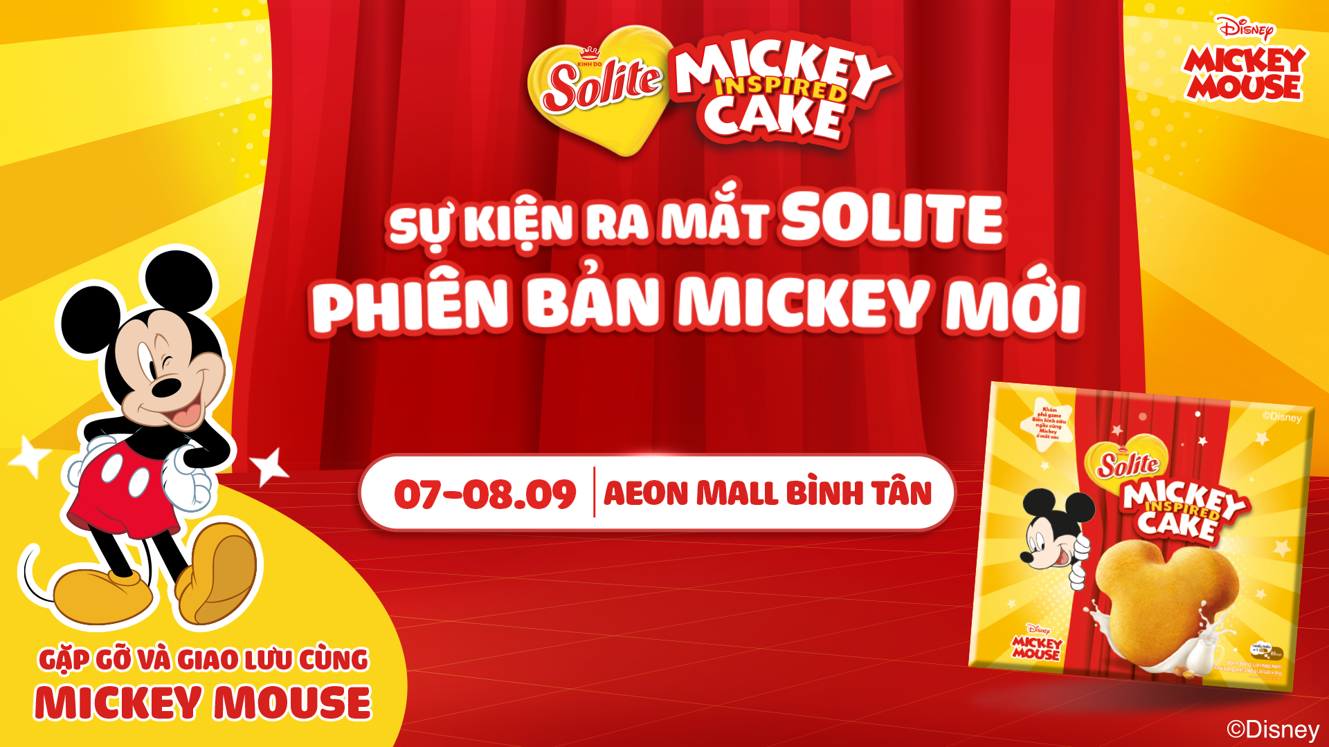 RA MẮT SOLITE PHIÊN BẢN MICKEY MỚI TẠI AEON MALL BÌNH TÂN