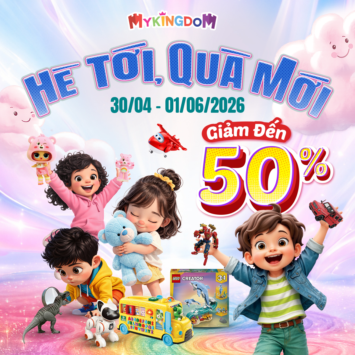 [TẾT THIẾU NHI] HÈ MỚI QUÀ TỚI - ƯU ĐÃI ĐẾN 50%