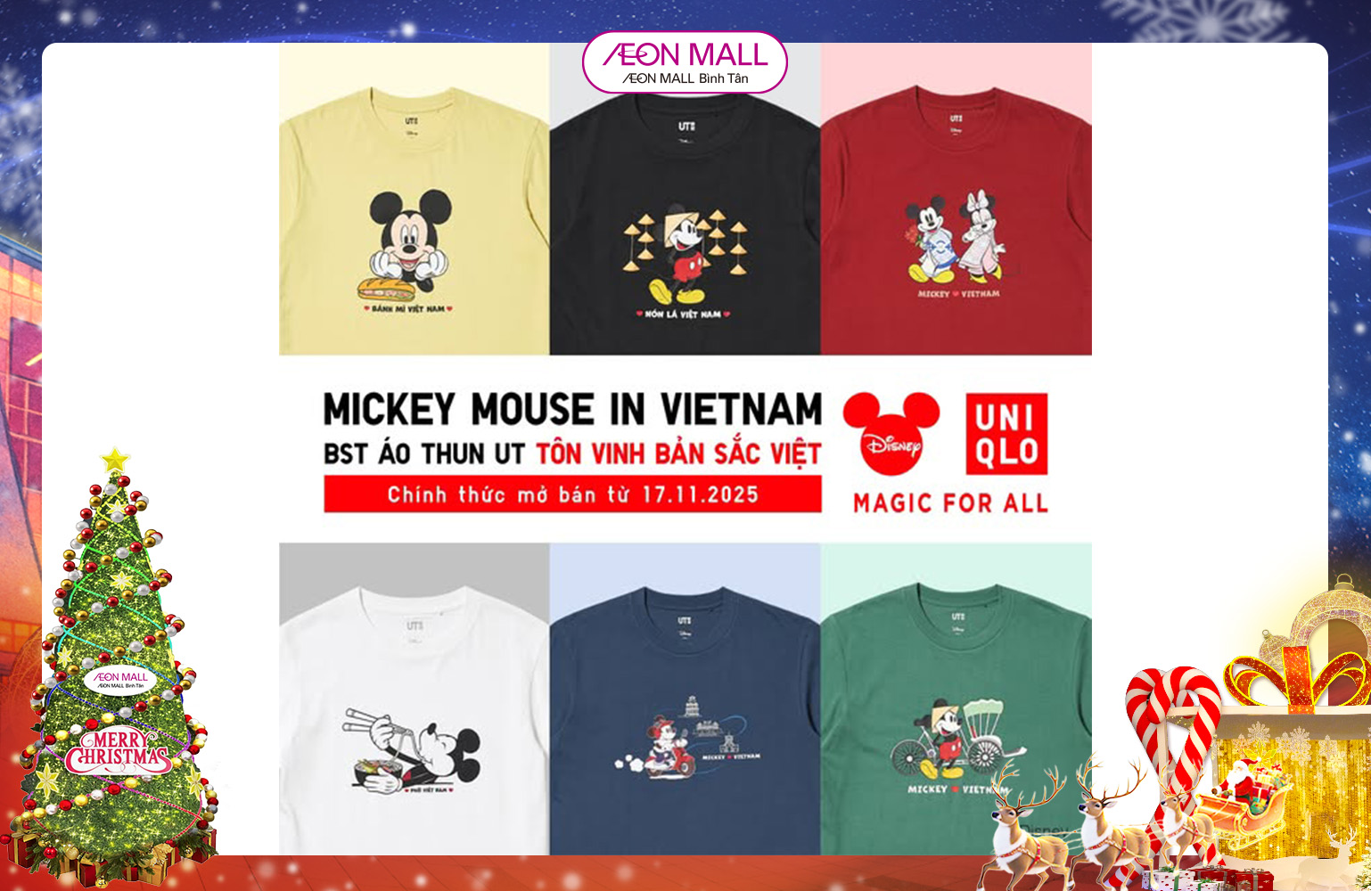BỘ SƯU TẬP UT MICKEY MOUSE IN VIETNAM TỪ UNIQLO CHÍNH THỨC MỞ BÁN