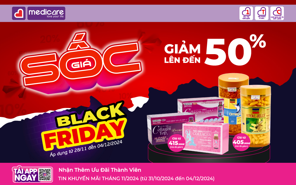 MEDICARE | BLACK FRIDAY - SIÊU SALE ĐỘC QUYỀN - GIẢM SỐC ĐẾN 50%