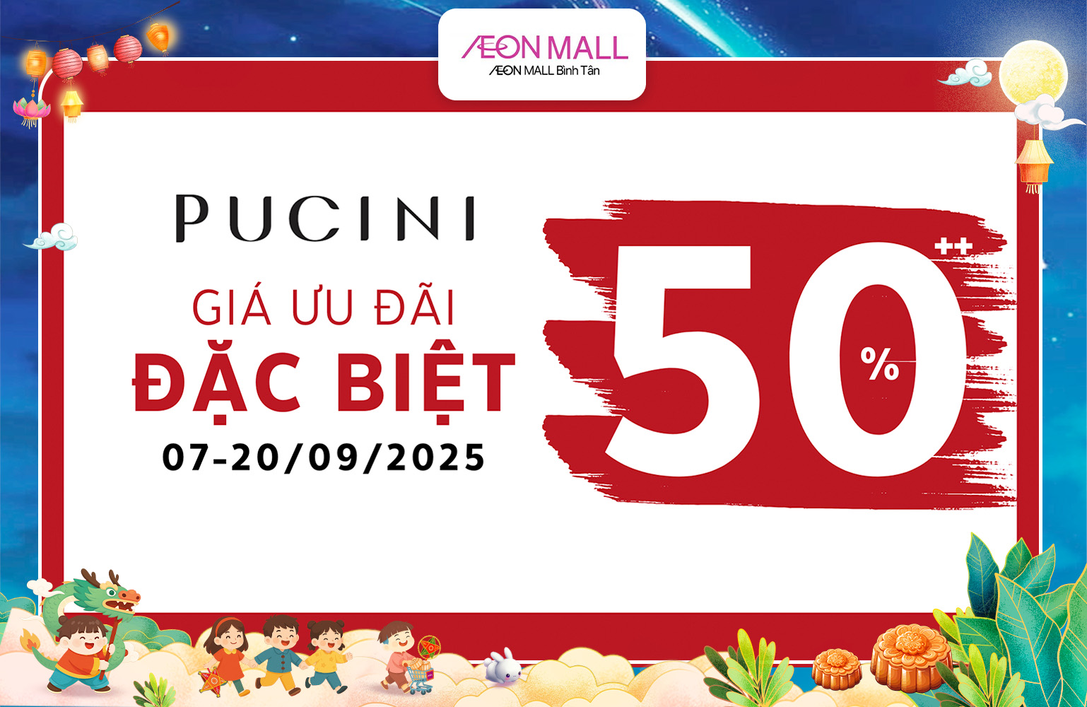PUCINI – SALE ĐẶC BIỆT THÁNG 9