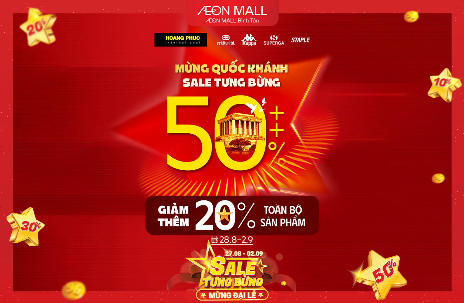 ĐẠI LỄ QUỐC KHÁNH 2/9 – SĂN DEAL BÙNG NỔ