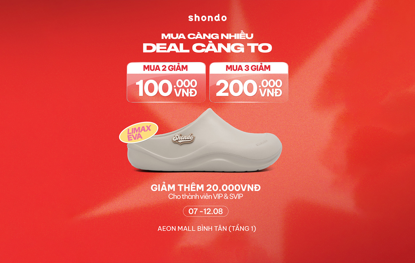 MUA CÀNG NHIỀU DEAL CÀNG TO TẠI SHONDO