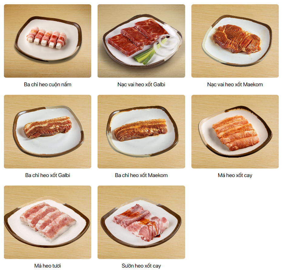 Các món thịt heo