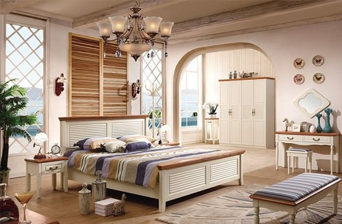 Phòng ngủ Hàn Quốc tone gỗ be cực sang chảnh (Nguồn: Internet)