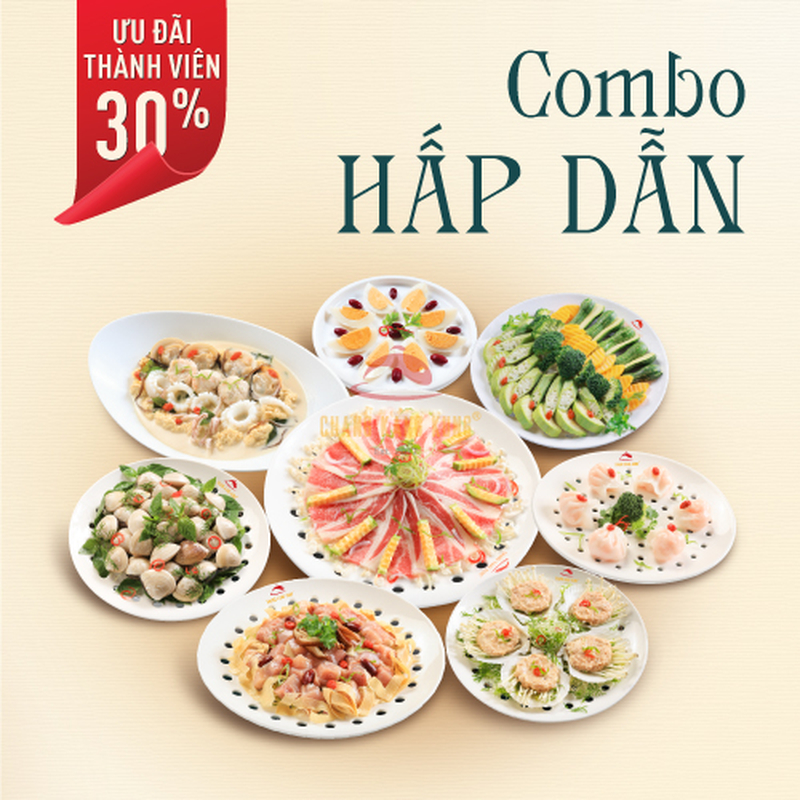 Combo Hấp Dẫn gồm nhiều món hấp dễ thưởng thức, phù hợp cho bữa ăn có ít thành viên. (Nguồn: Internet)