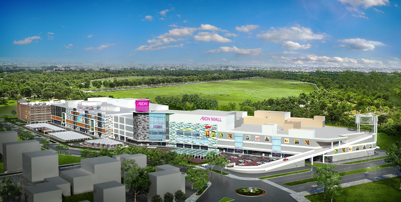 Không gian hiện đại, tích hợp mua sắm, ẩm thực và giải trí đa dạng tại AEON MALL Tân Phú Celadon.