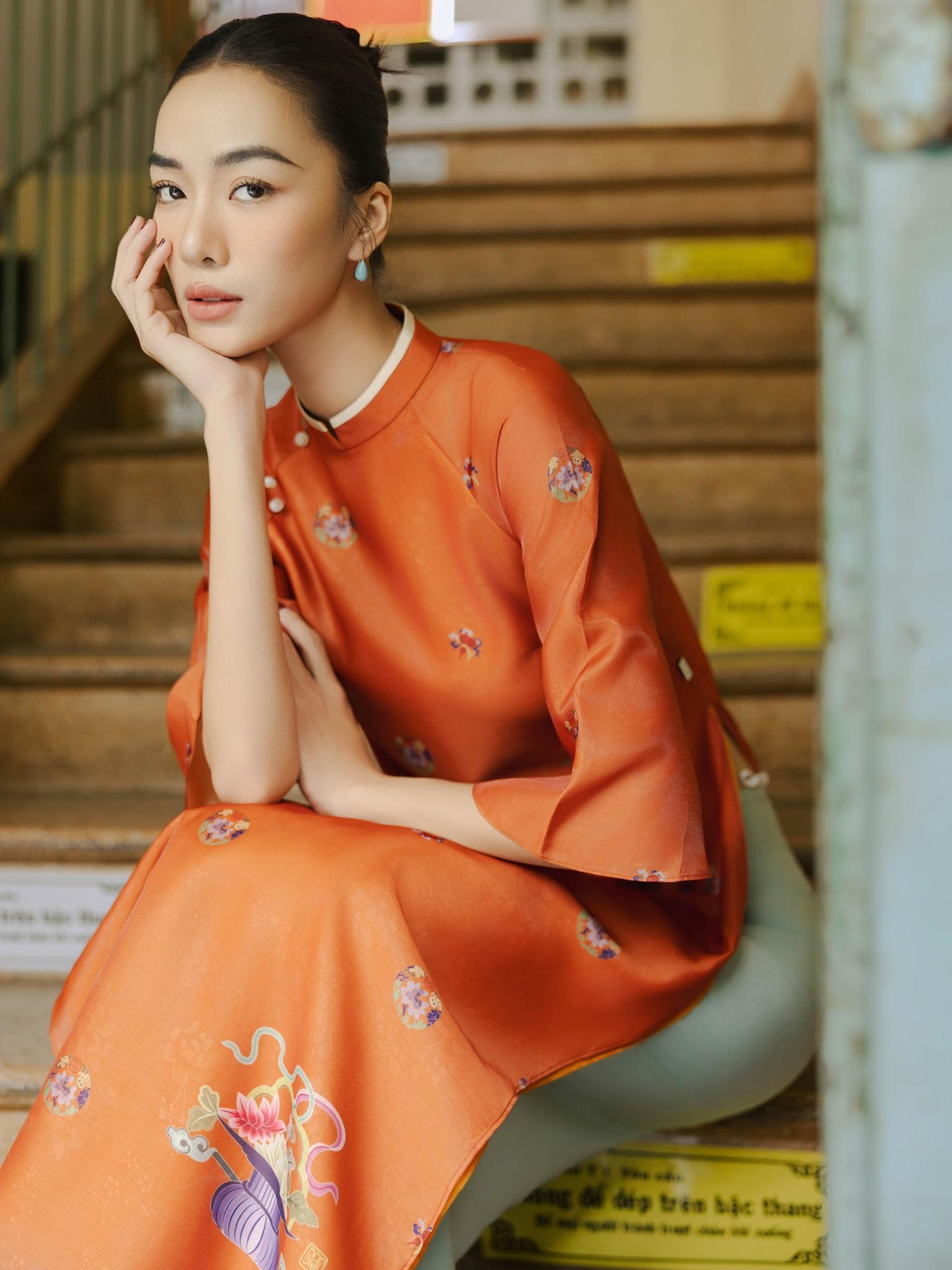 Chọn kiểu tóc mặc áo dài phù hợp với dáng mặt để tổng thể hài hòa