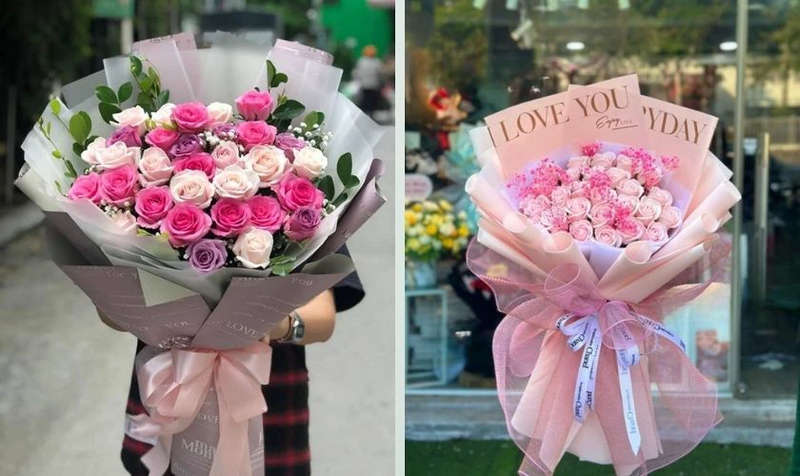 Hoa tươi cùng thiệp viết tay là món quà truyền thống giúp gửi gắm lời chúc và tình cảm chân thành đến cô giáo.