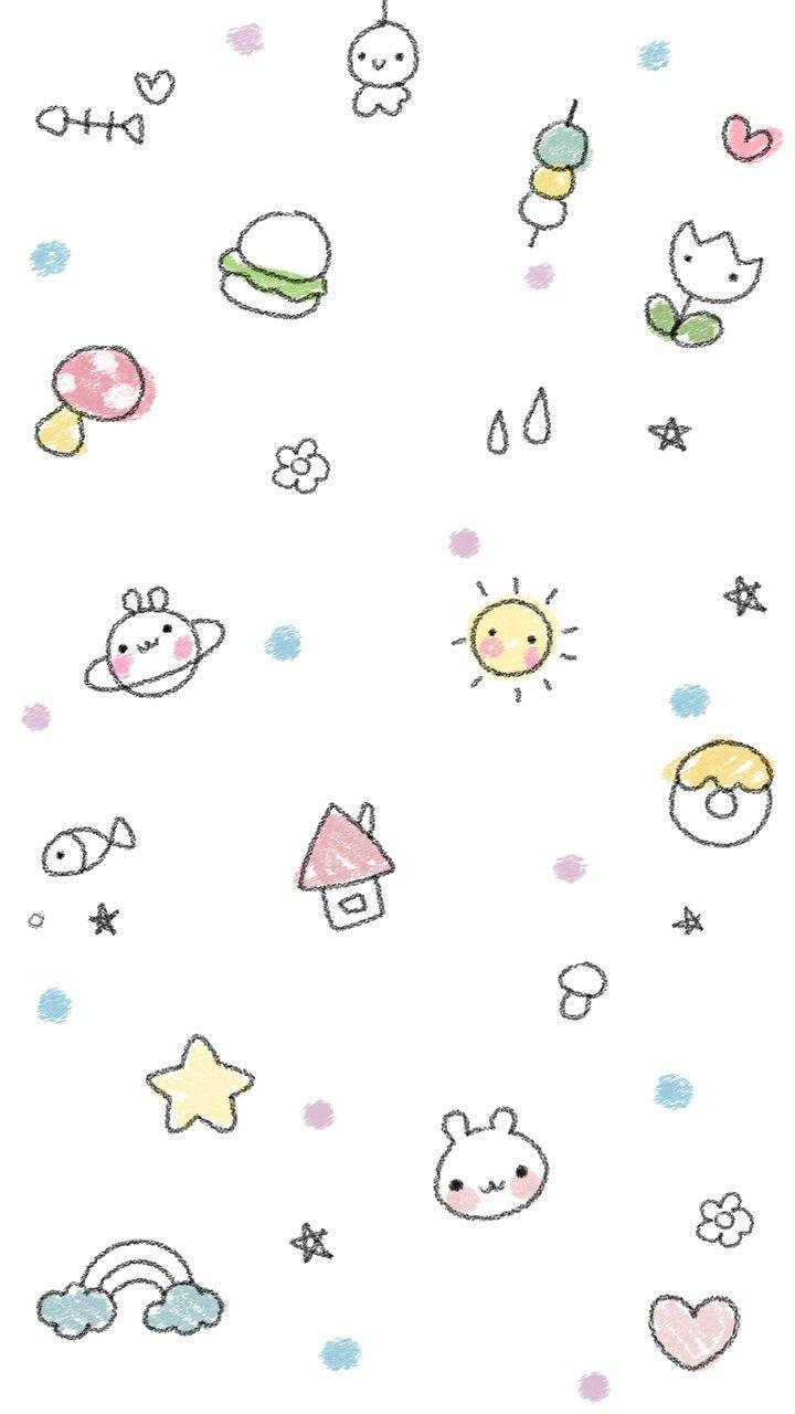 Hình nền iPhone cute minimal đơn giản nhưng tinh tế và đáng yêu (Nguồn: Internet)