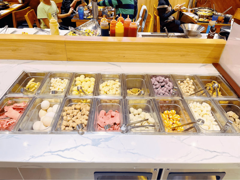 Quầy line đồ nhúng lẩu Quầy line đồ nhúng lẩu