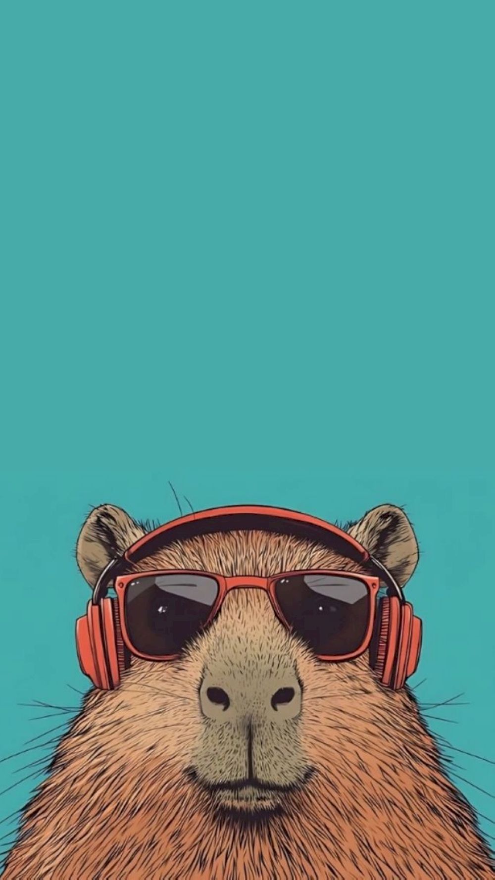Bộ sưu tập hình nền Capybara cute với phong cách vẽ Chibi cực kỳ bắt mắt cho smartphone (Nguồn: Internet)