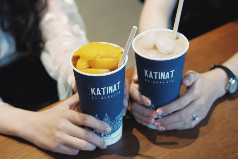 Katinat với menu đồ uống đa dạng (Nguồn: Internet)