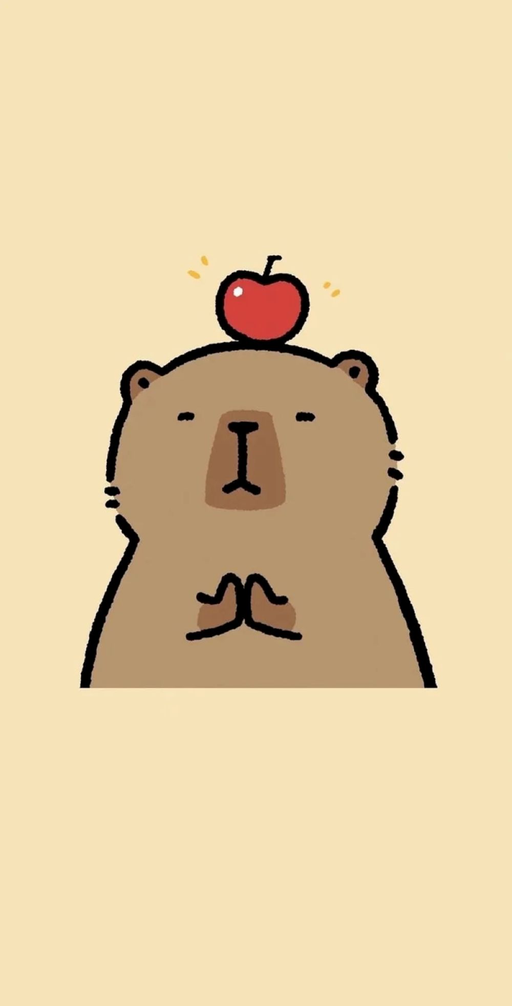 Bộ sưu tập hình nền Capybara cute với phong cách vẽ Chibi cực kỳ bắt mắt cho smartphone (Nguồn: Internet)