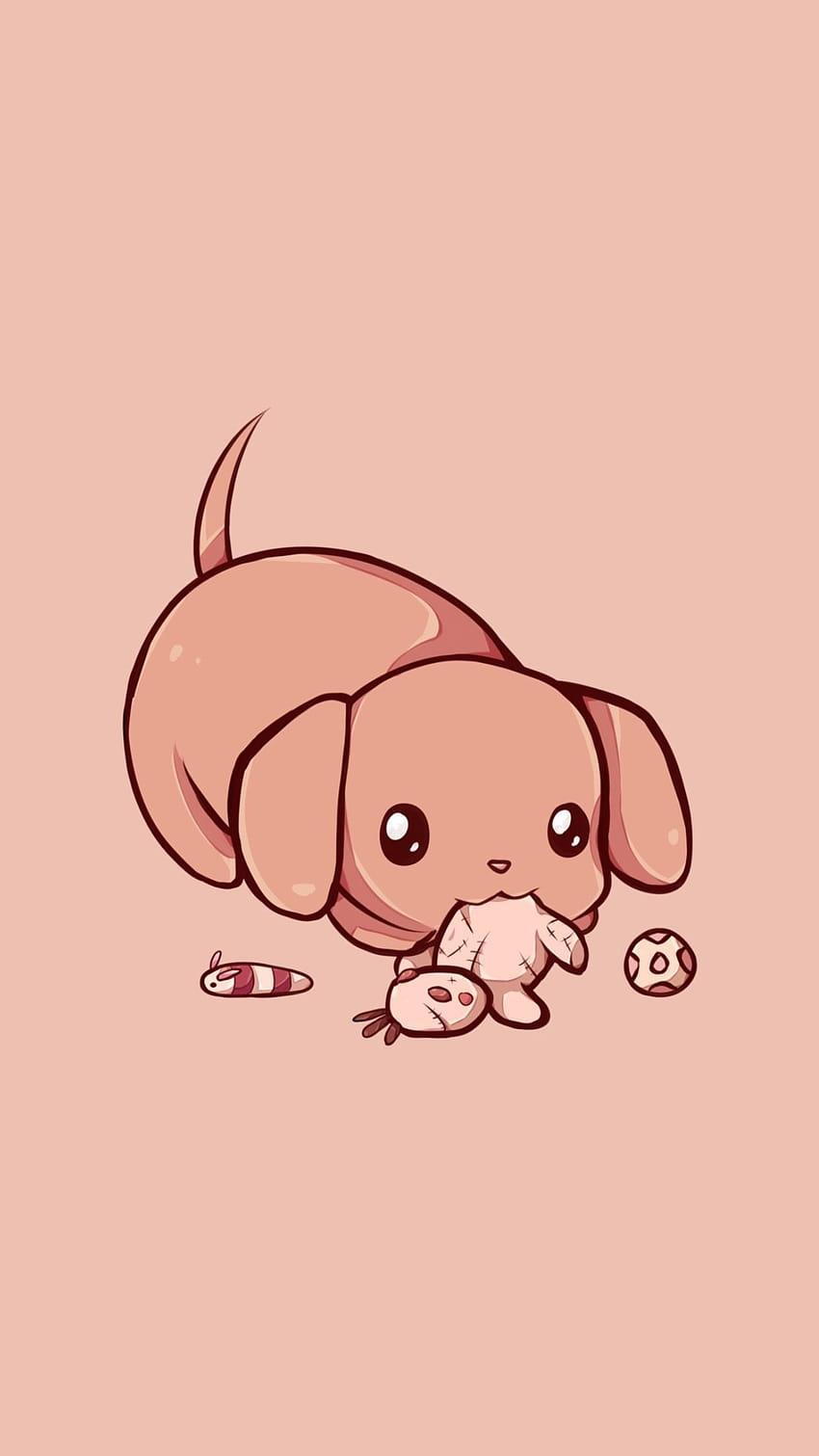 Hình nền iPhone cute chibi đáng yêu với phong cách hoạt hình sinh động (Nguồn: Internet)