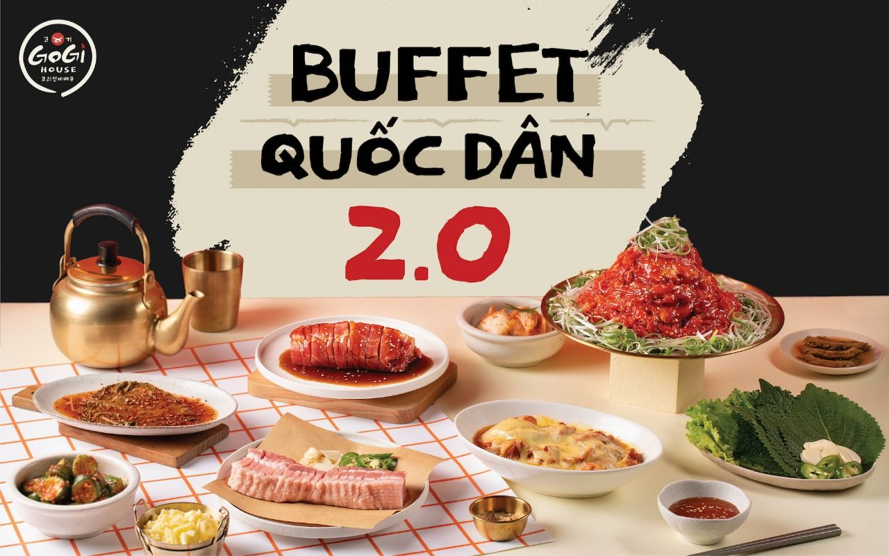 Buffet Quốc Dân 2.0 với đa dạng món, đáp ứng nhu cầu ăn ngon
