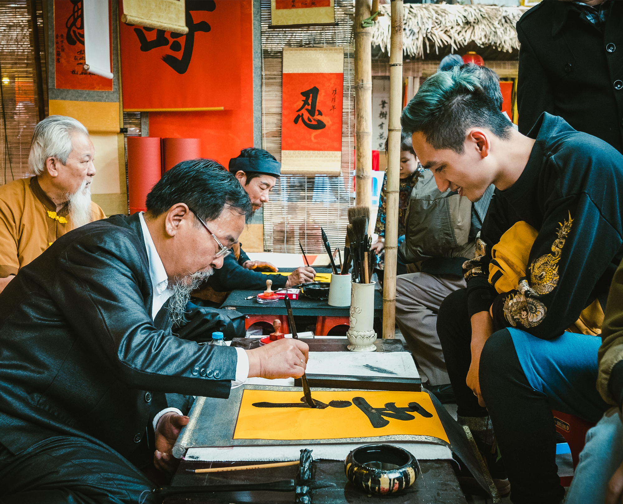 Xin chữ ông Đồ để mong cầu bình an và may mắn cho năm mới (Nguồn: Internet) Xin chữ ông Đồ để mong cầu bình an và may mắn cho năm mới (Nguồn: Internet)