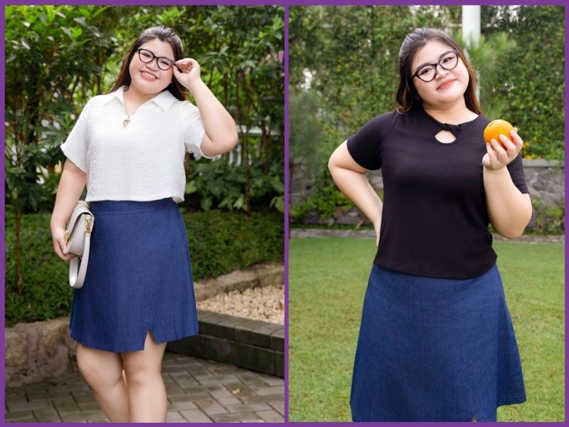 Đầm chữ A dáng ngắn là món đồ "vạn năng" để che đi phần hông và đùi đầy đặn (Nguồn: Internet) Đầm chữ A dáng ngắn là món đồ "vạn năng" để che đi phần hông và đùi đầy đặn (Nguồn: Internet)