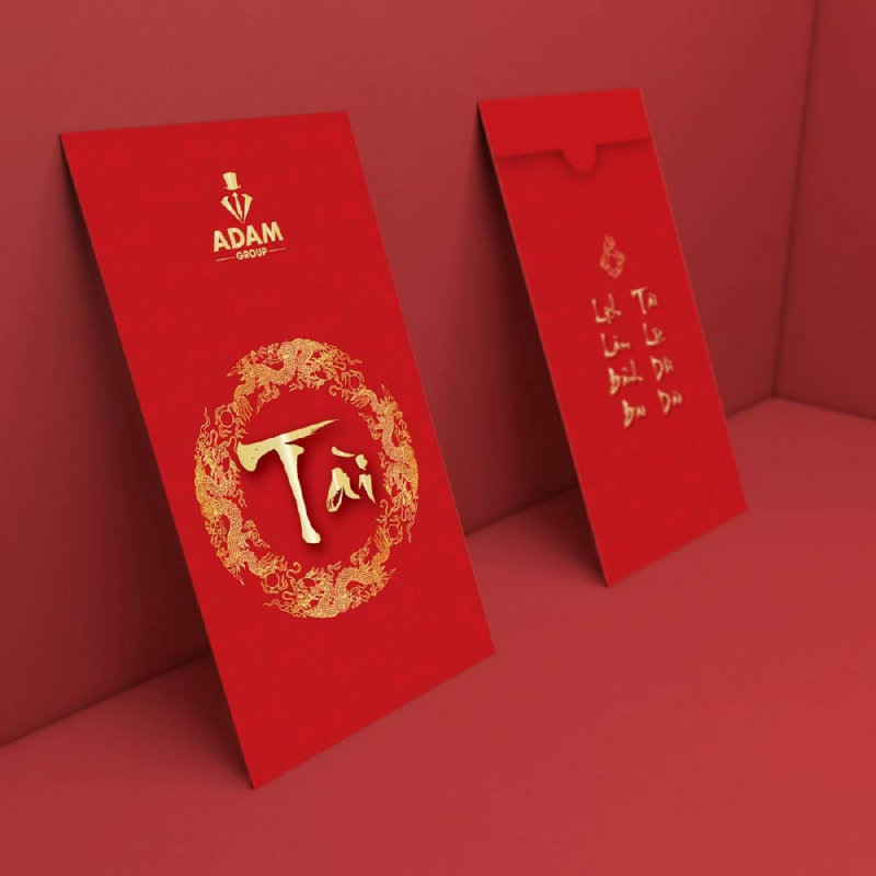 Phong bao lì xì mỹ thuật ép kim sang quý tinh tế dành riêng tặng sếp (Nguồn: Internet) Phong bao lì xì mỹ thuật ép kim sang quý tinh tế dành riêng tặng sếp (Nguồn: Internet)