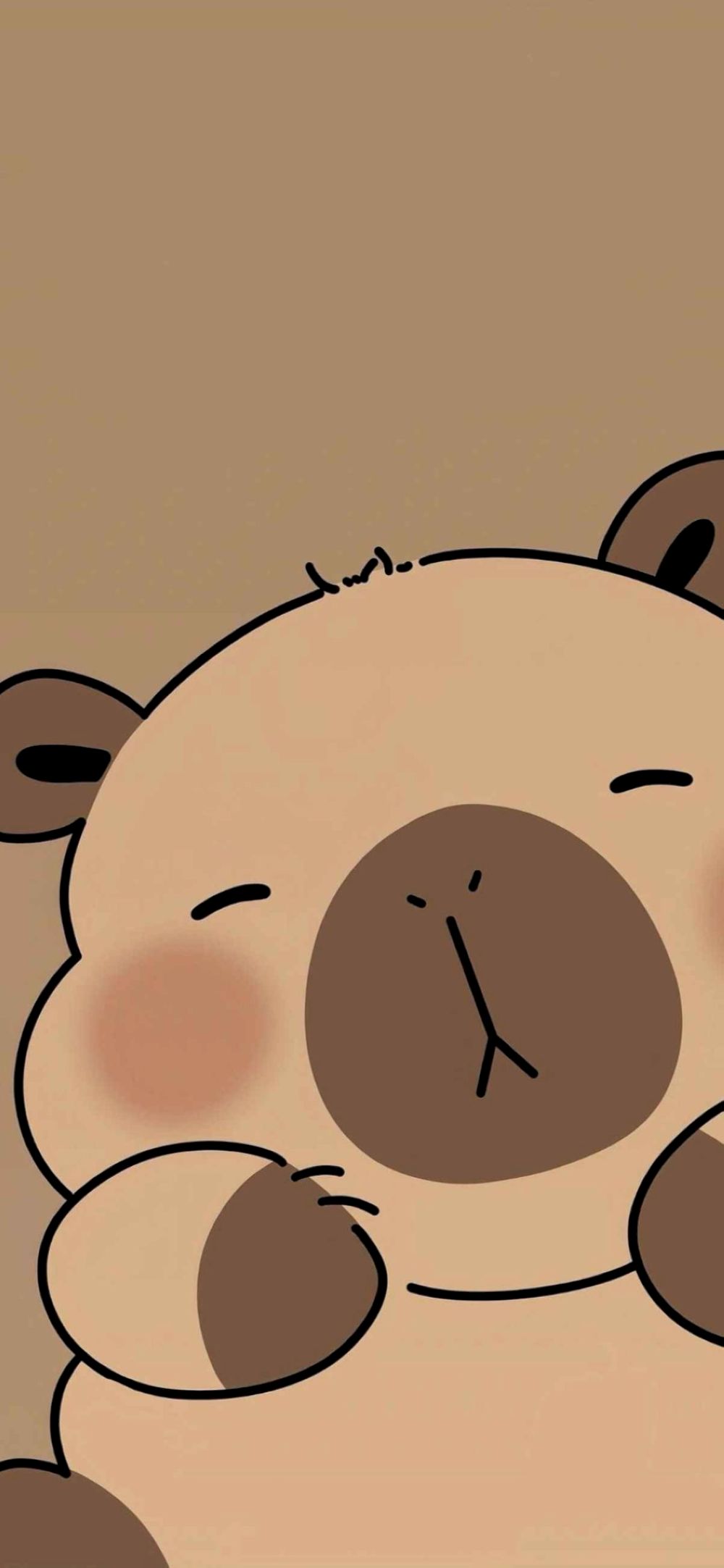 Bộ sưu tập hình nền Capybara cute với phong cách vẽ Chibi cực kỳ bắt mắt cho smartphone (Nguồn: Internet)