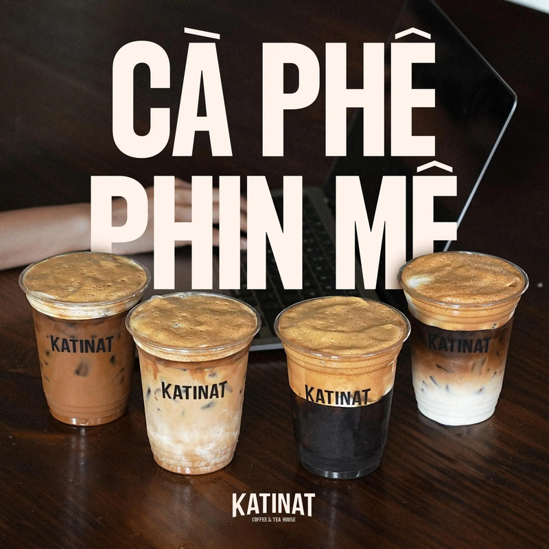 Cà phê Phin Mê với hương vị truyền thống đậm đà, đặc trưng của Katinat. (Nguồn: Internet) Cà phê Phin Mê với hương vị truyền thống đậm đà, đặc trưng của Katinat. (Nguồn: Internet)