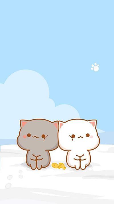 Hình nền iPhone cute chibi đáng yêu với phong cách hoạt hình sinh động (Nguồn: Internet)