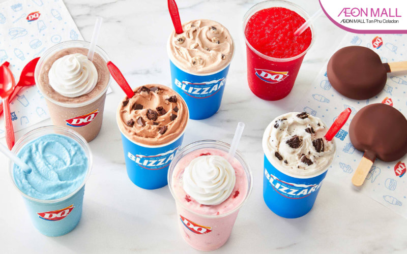 AEON MALL Tân Phú Celadon có nhiều cửa hàng kem tươi, đồ tráng miệng hấp dẫn (Nguồn: Internet)