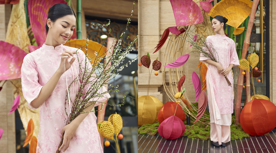 Diện áo dài đón Tết thật rạng rỡ (Nguồn: Internet) Diện áo dài đón Tết thật rạng rỡ (Nguồn: Internet)